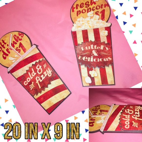 Other - 🍓 Wooden Popcorn Soda Theater Theatre Food Drink